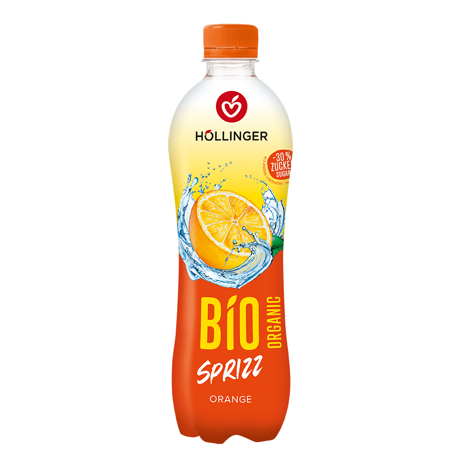HÖLLINGER- Orangen Sprizz, hohen Orangenfruchanteil, PET-500 ml