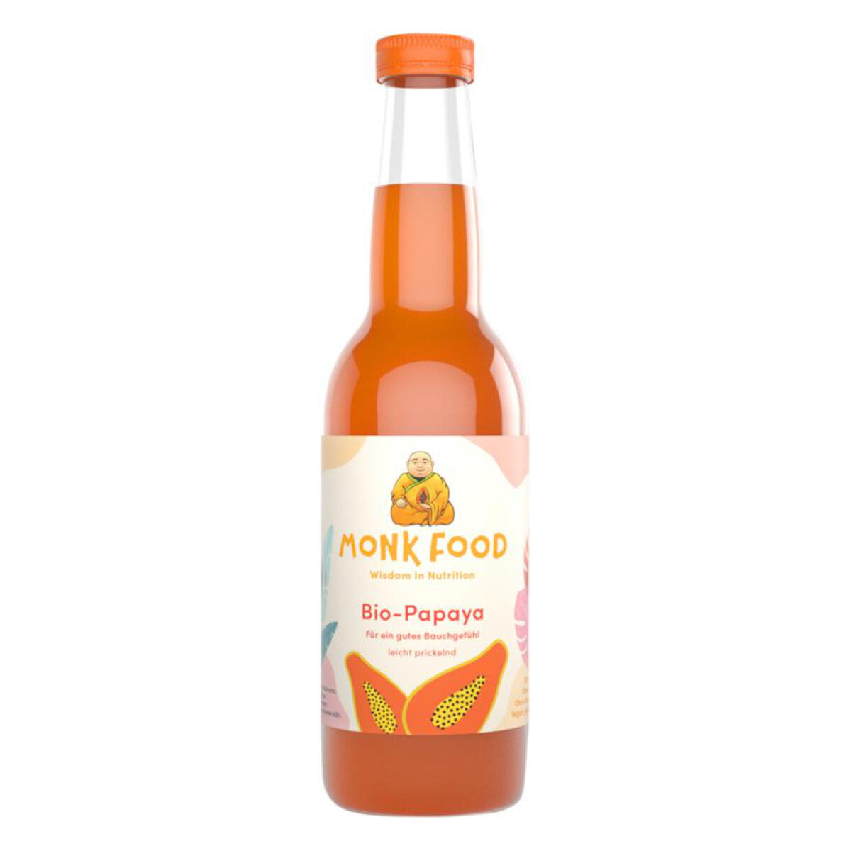 MONK FOOD Papaya-Drink - 0,33 l
