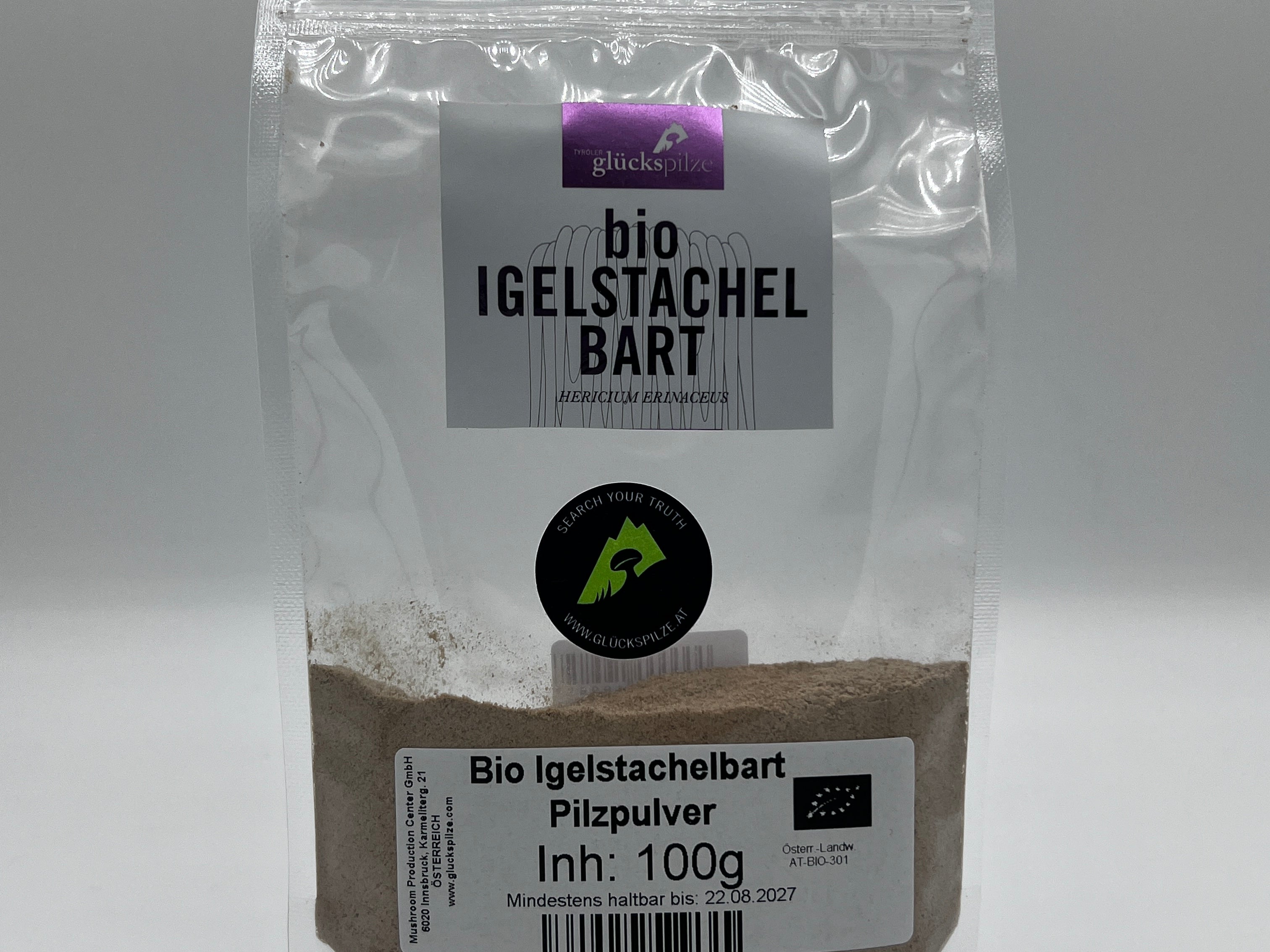 TYROLER GLÜCKSPILZE Igelstachelbert Pulver -  100 g