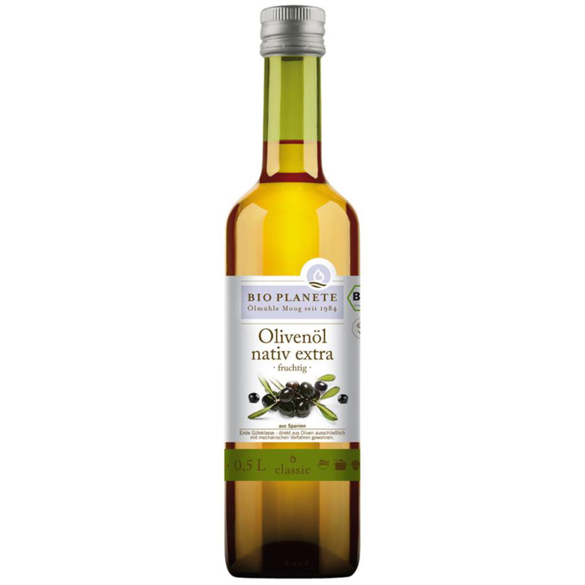 BIO PLANETE Olivenöl fruchtig, nativ extra - 0,5 l