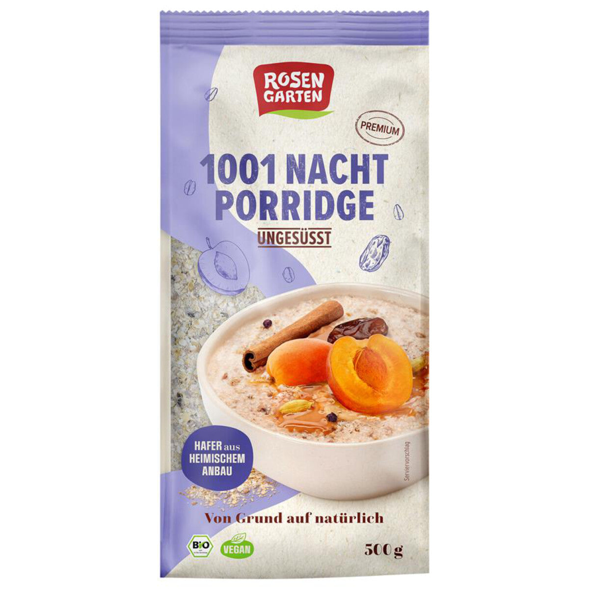 ROSENGARTEN 1001-Nacht Porridge ungesüßt - 500 g