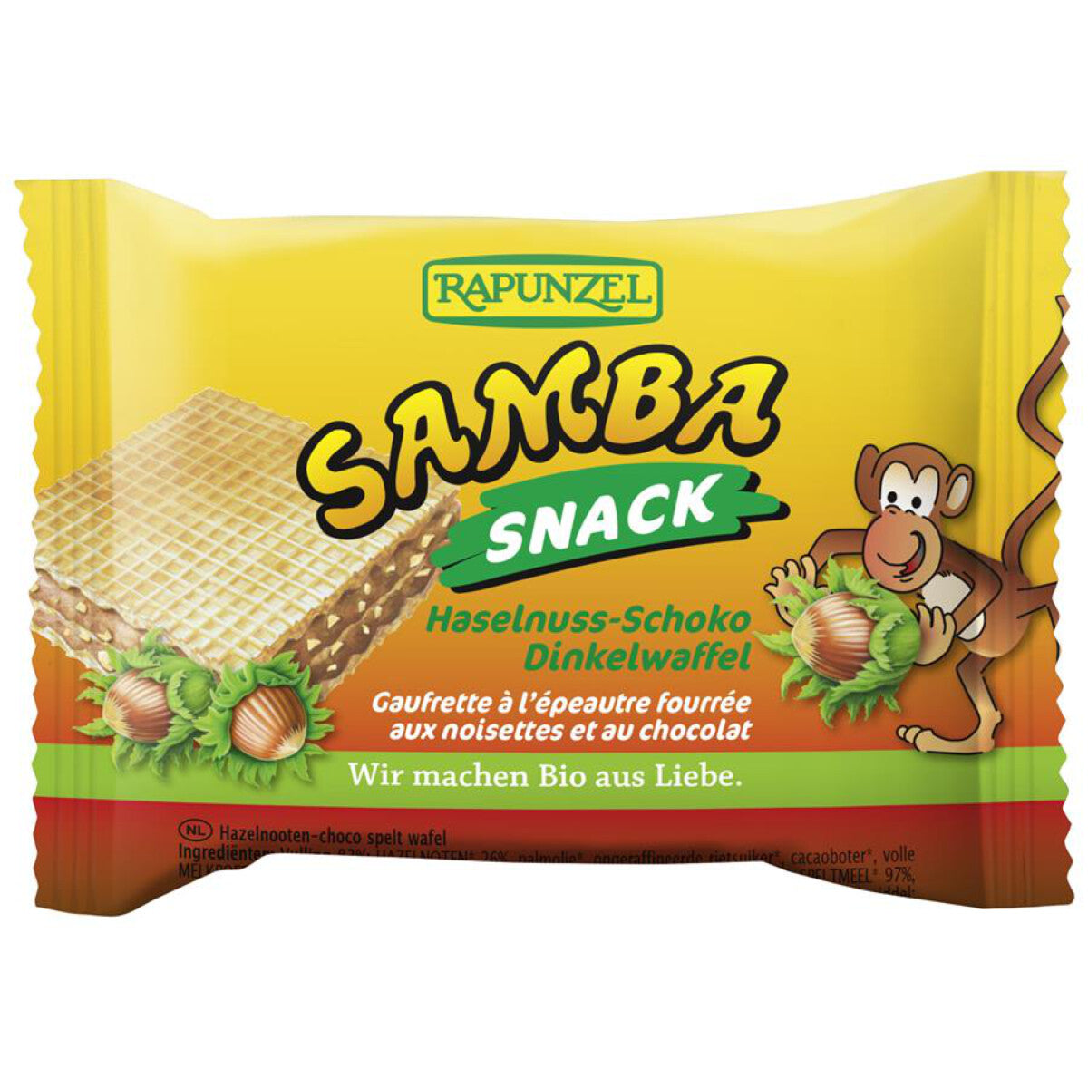 RAPUNZEL Samba Snack Haselnuss-Schoko - 25 g 