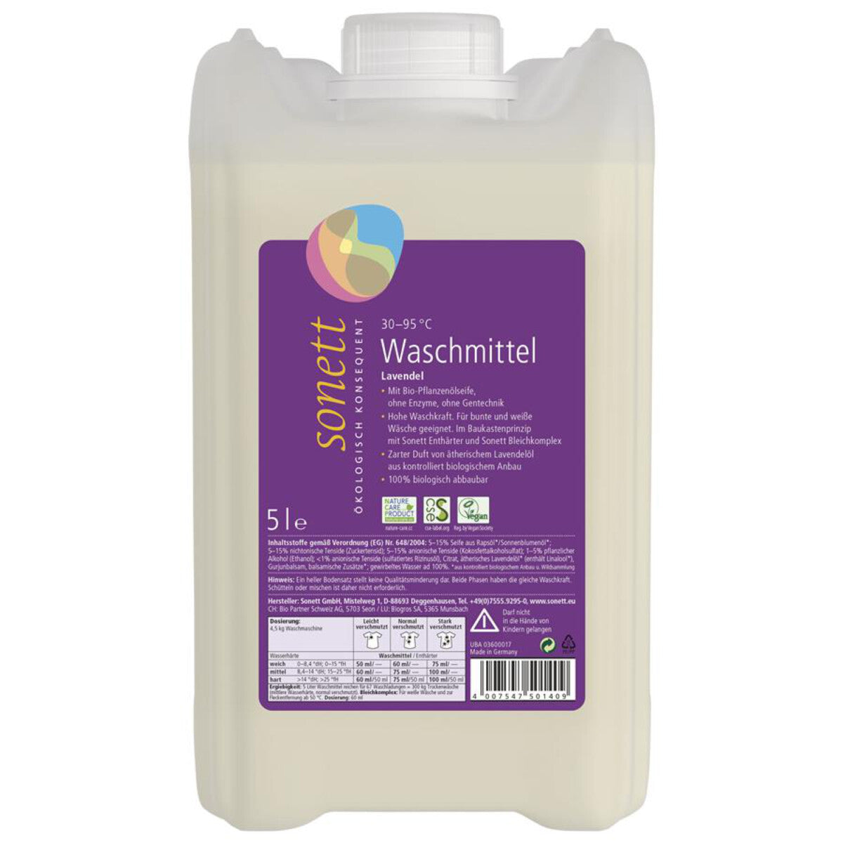 SONETT Waschmittel Lavendel - 5 l