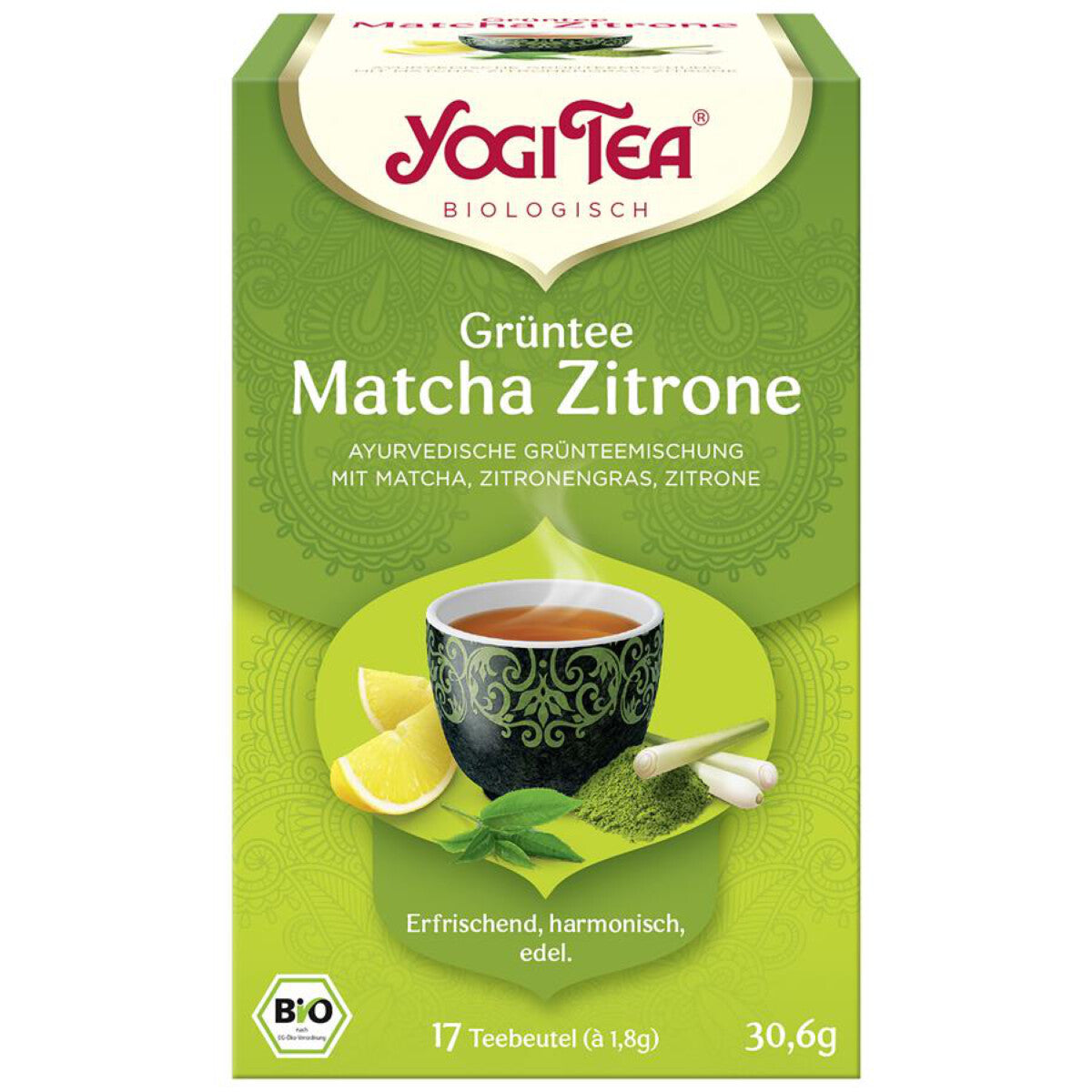 YOGI TEA Grüntee Matcha Zitrone - 17 Btl.