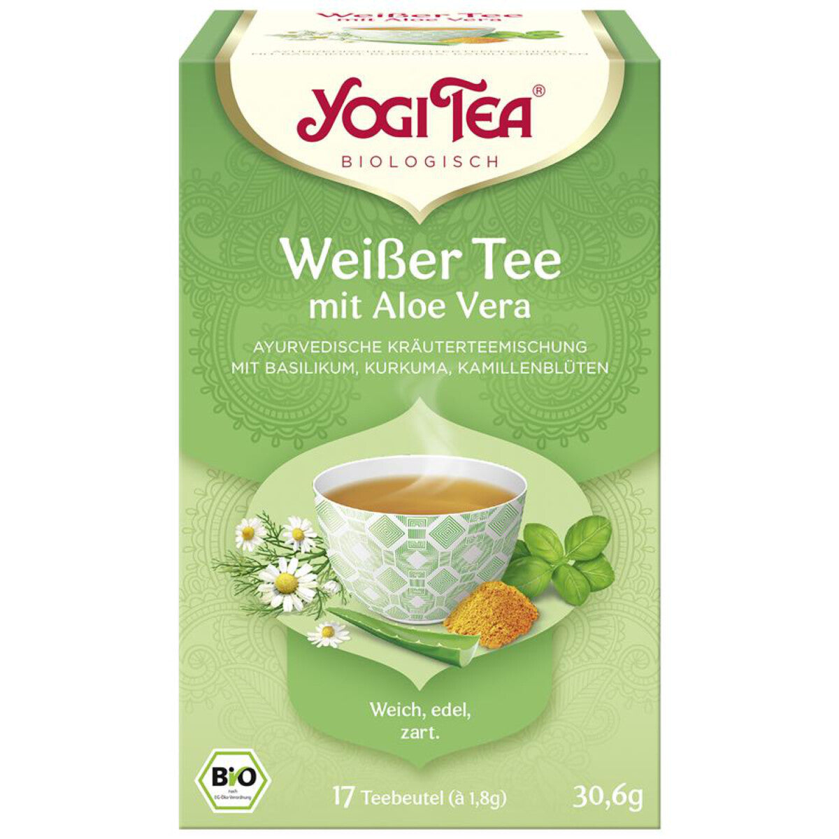 YOGI TEA Weißer Tee Aloe - 17 Btl.