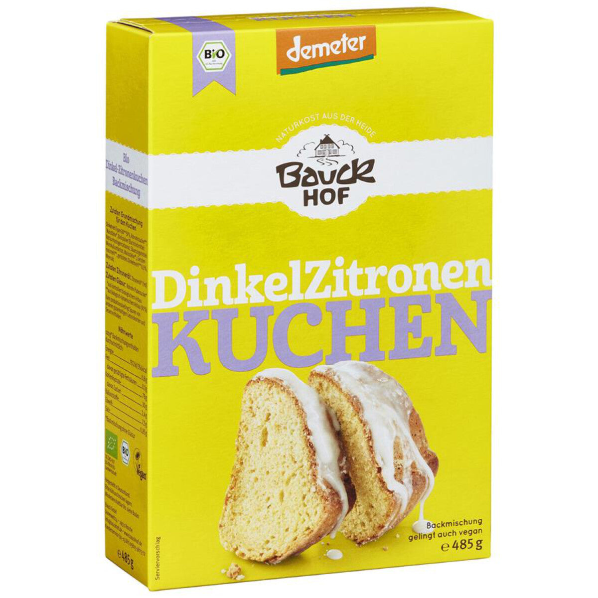 BAUCKHOF Dinkel-Zitronen Kuchen - 485 g