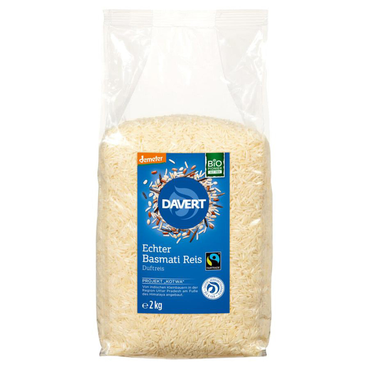 DAVERT Basmati-Reis weiß echt - 2 kg