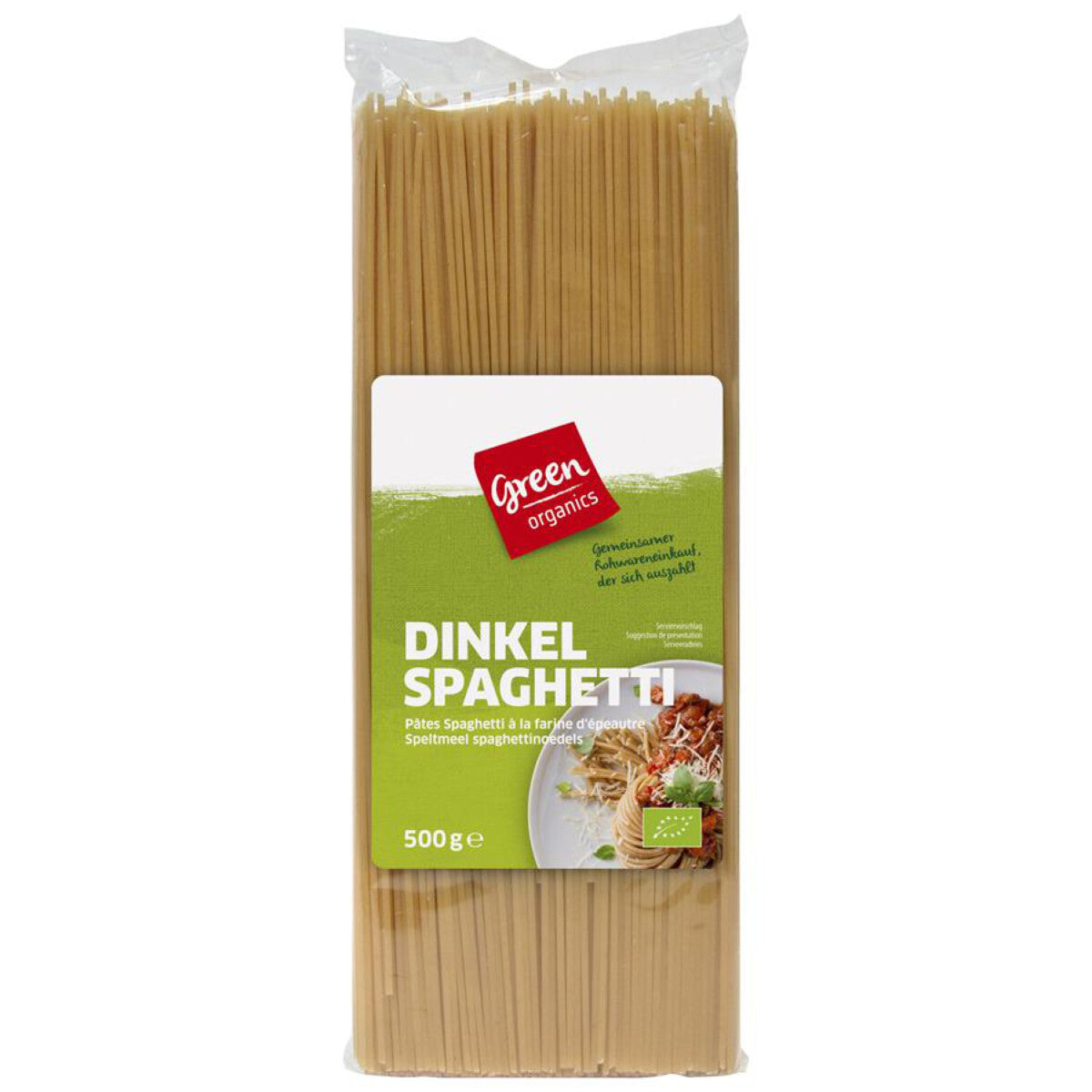 GREEN ORGANICS Dinkel Spaghetti hell - 500 g