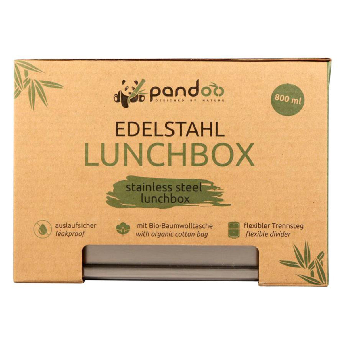 PANDOO Edelstahl Lunchbox 1 Stk. - 800 ml