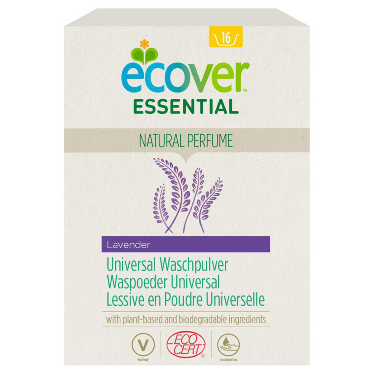 ECOVER ESSENTIAL Universal Waschpulver Lavendel - 1,2 kg