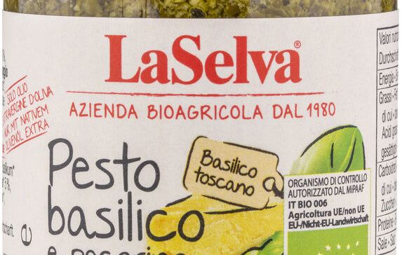 LA SELVA Basilikum Pesto mit Schafkäse - 130 g