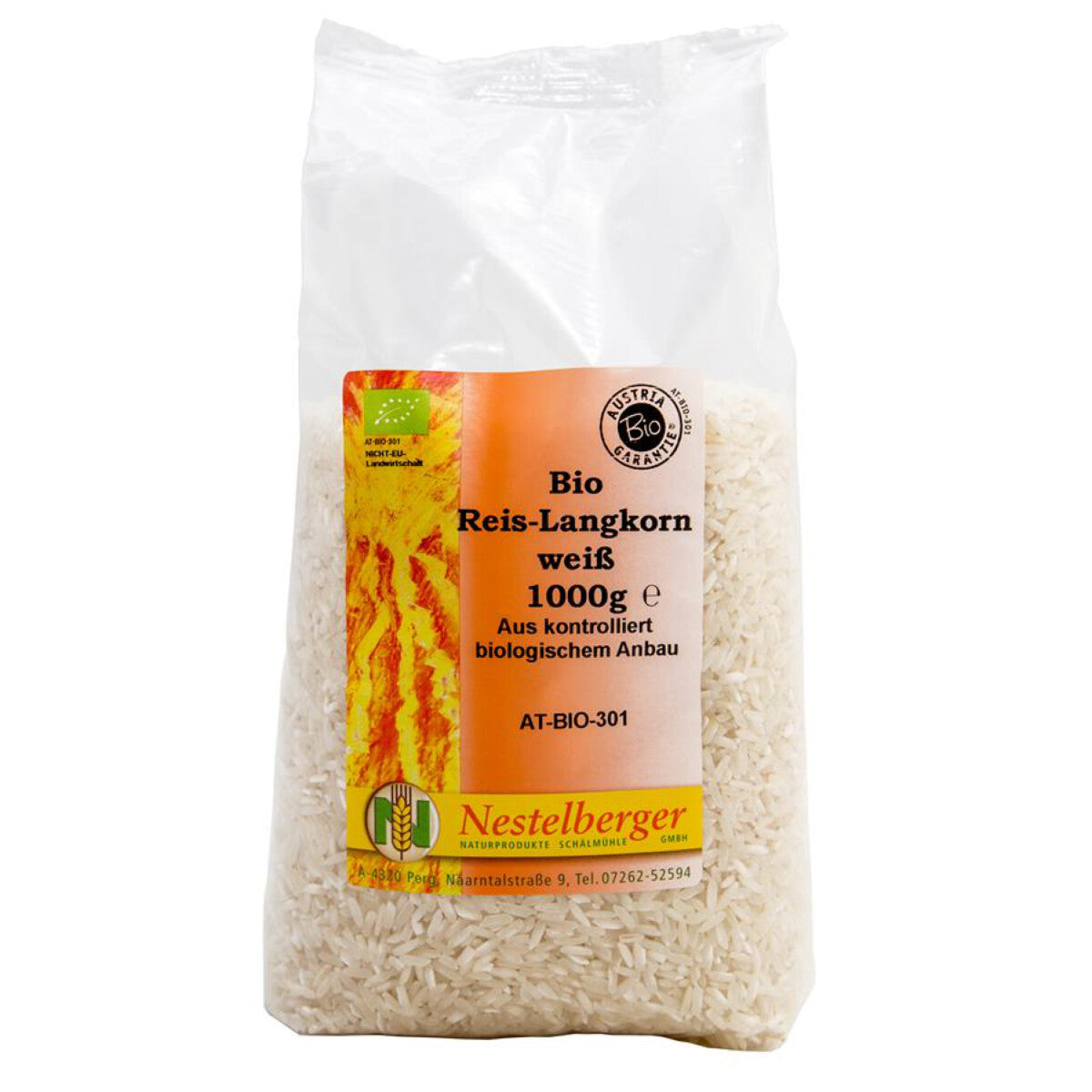 NESTELBERGER Reis Langkorn weiß - 1 kg