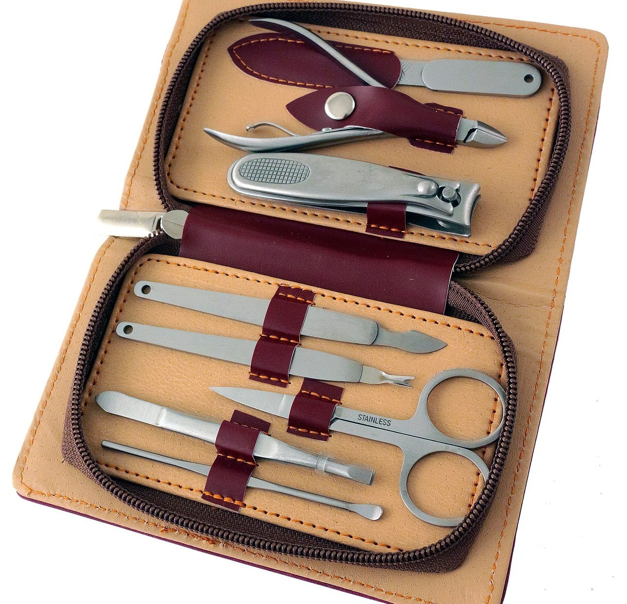 Leder Etui hellbraun
