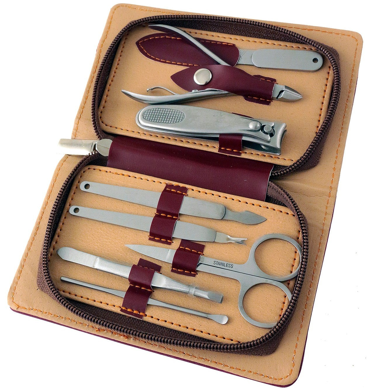 Leder Etui hellbraun