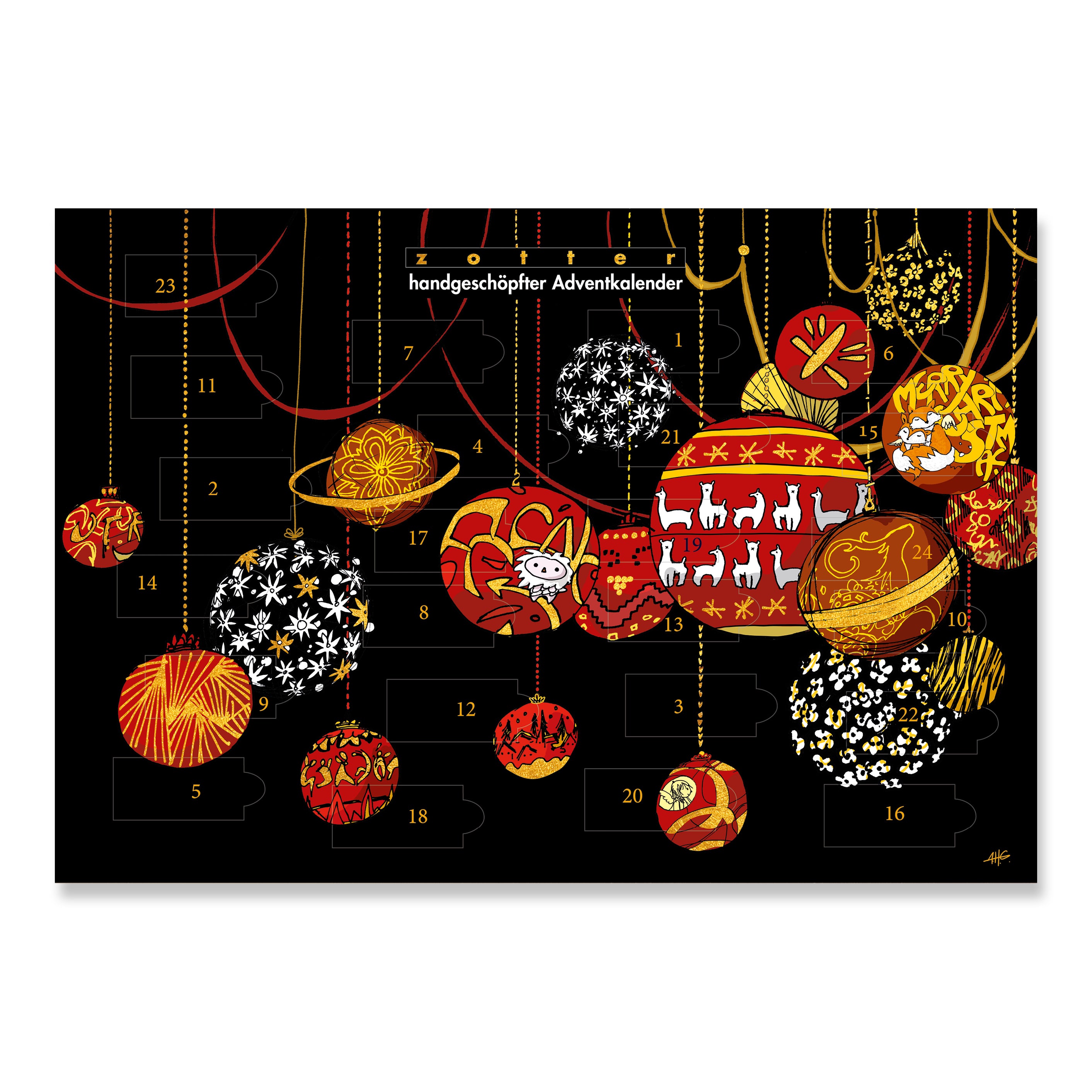 ZOTTER-handgeschöpfter Adventkalender