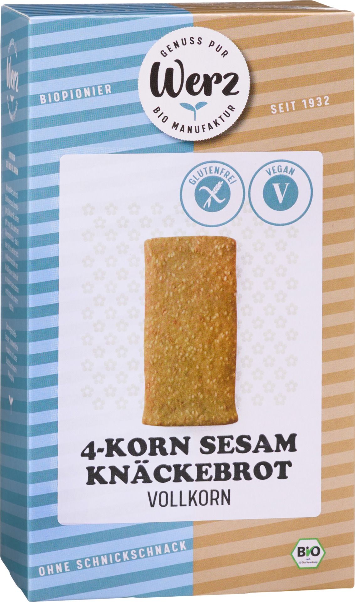 WERZ 4-Korn Sesam Knäckebrot - 150g 