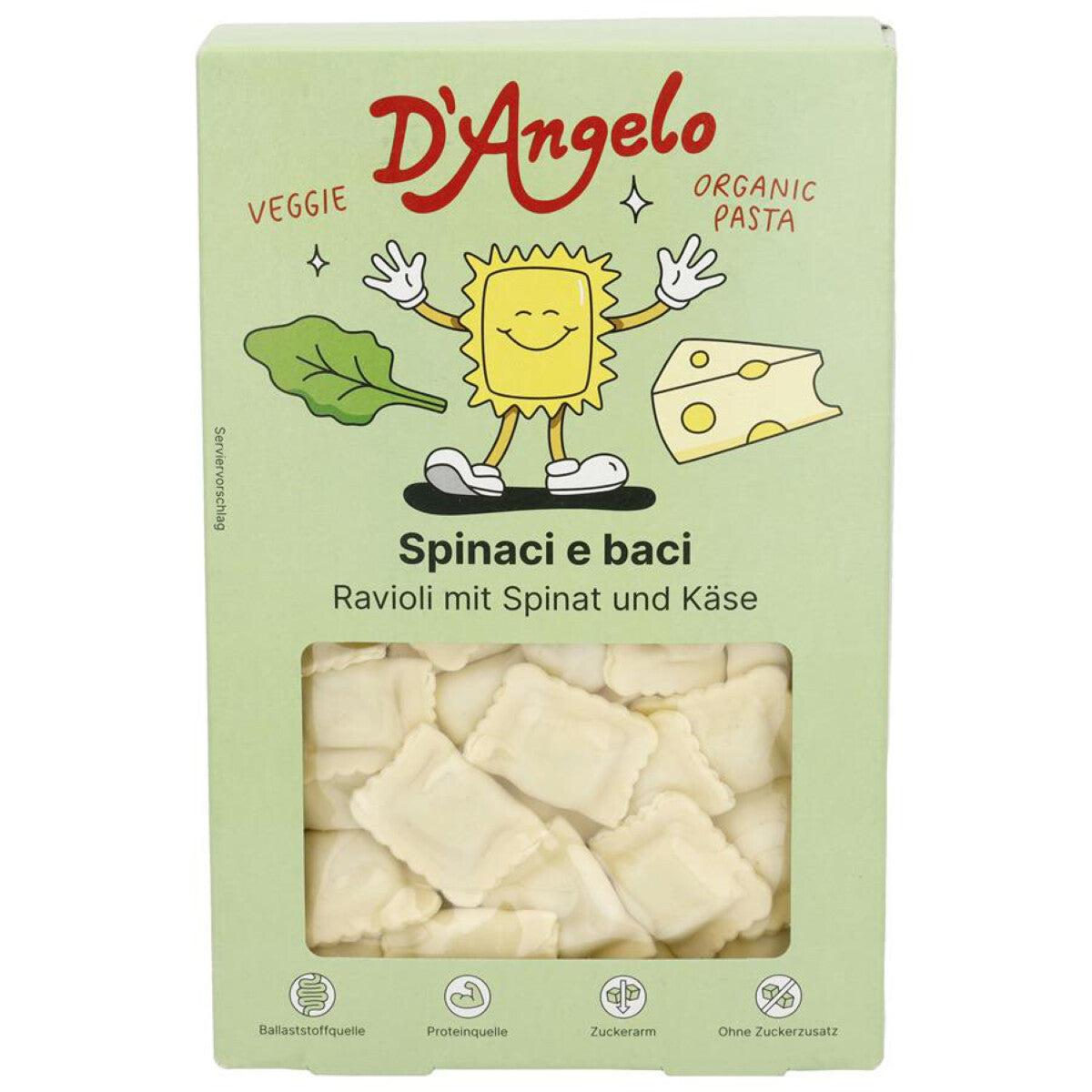 D'ANGELO PASTA Ravioli Käse-Spinat 250 g