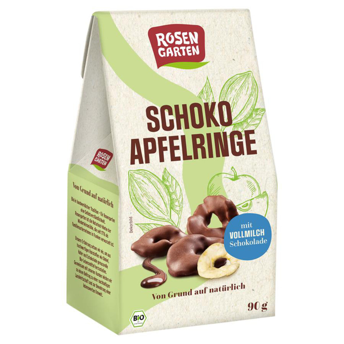 ROSENGARTEN Schoko Apfelringe - 90 g