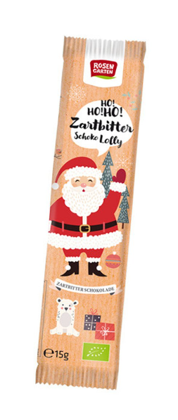 ROSENGARTEN Nikolaus Lolly Zartbitter - 15 g 