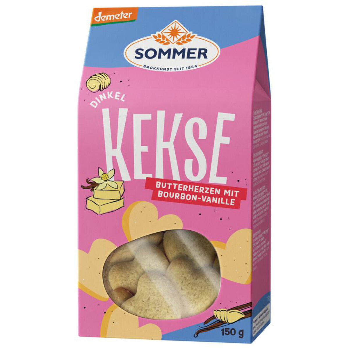 SOMMER & CO Dinkel Butter Herzen - 150 g