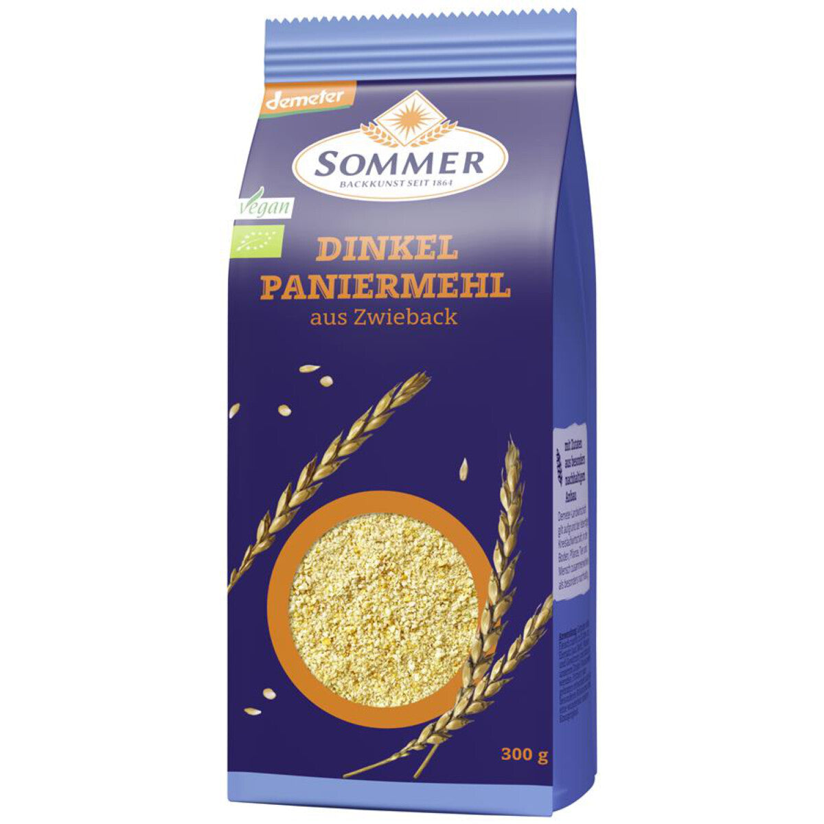 SOMMER & CO Dinkel Paniermehl ohne Zucker - 300 g