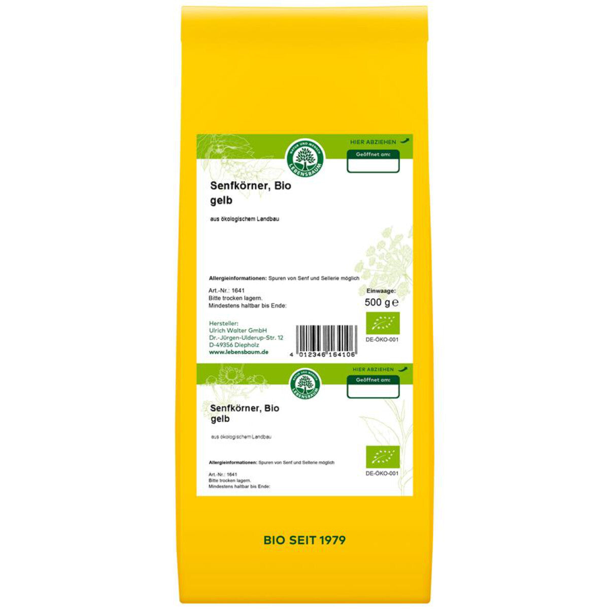 LEBENSBAUM Senfkörner gelb - 500 g