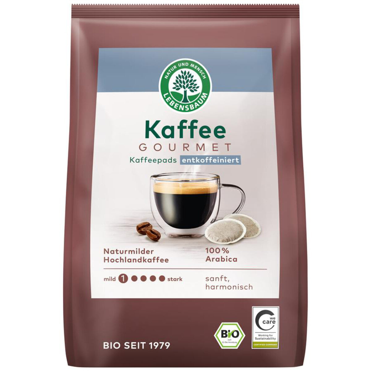 LEBENSBAUM Caffè Crema Pads entkoff.18x7g - 126 g