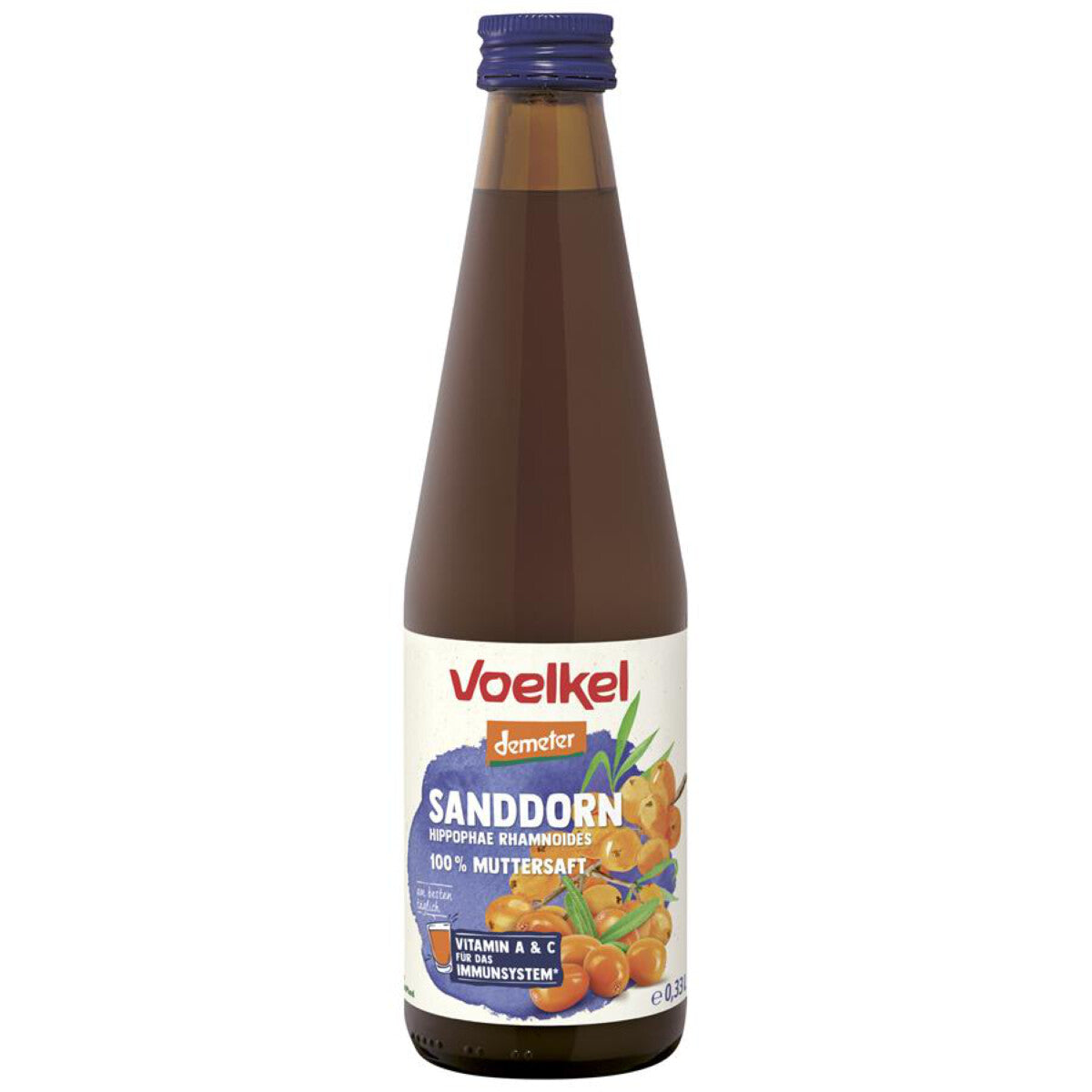 VOELKEL Sanddorn-C pur 100% direkt MW - 0,33l