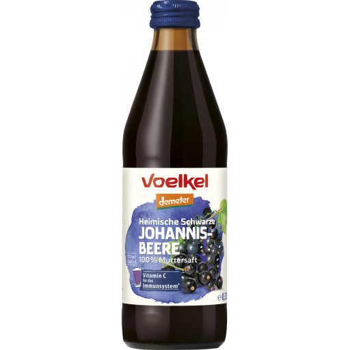 VOELKEL  Johannisbeersaft schwarz pur - 0,33l 