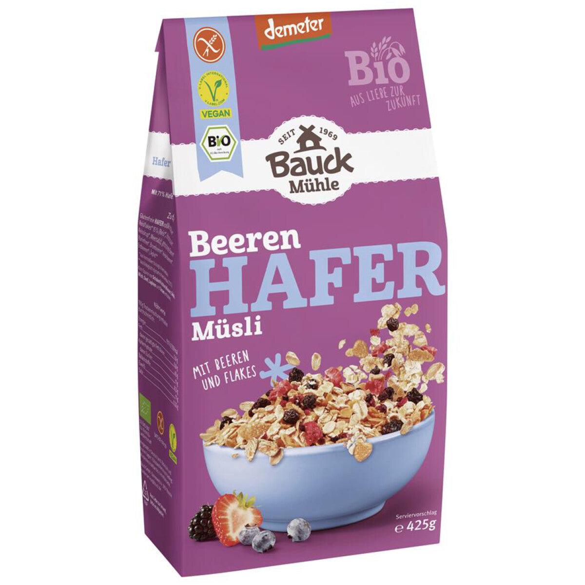 BAUCKHOF Hafer Müsli Beeren - 425 g