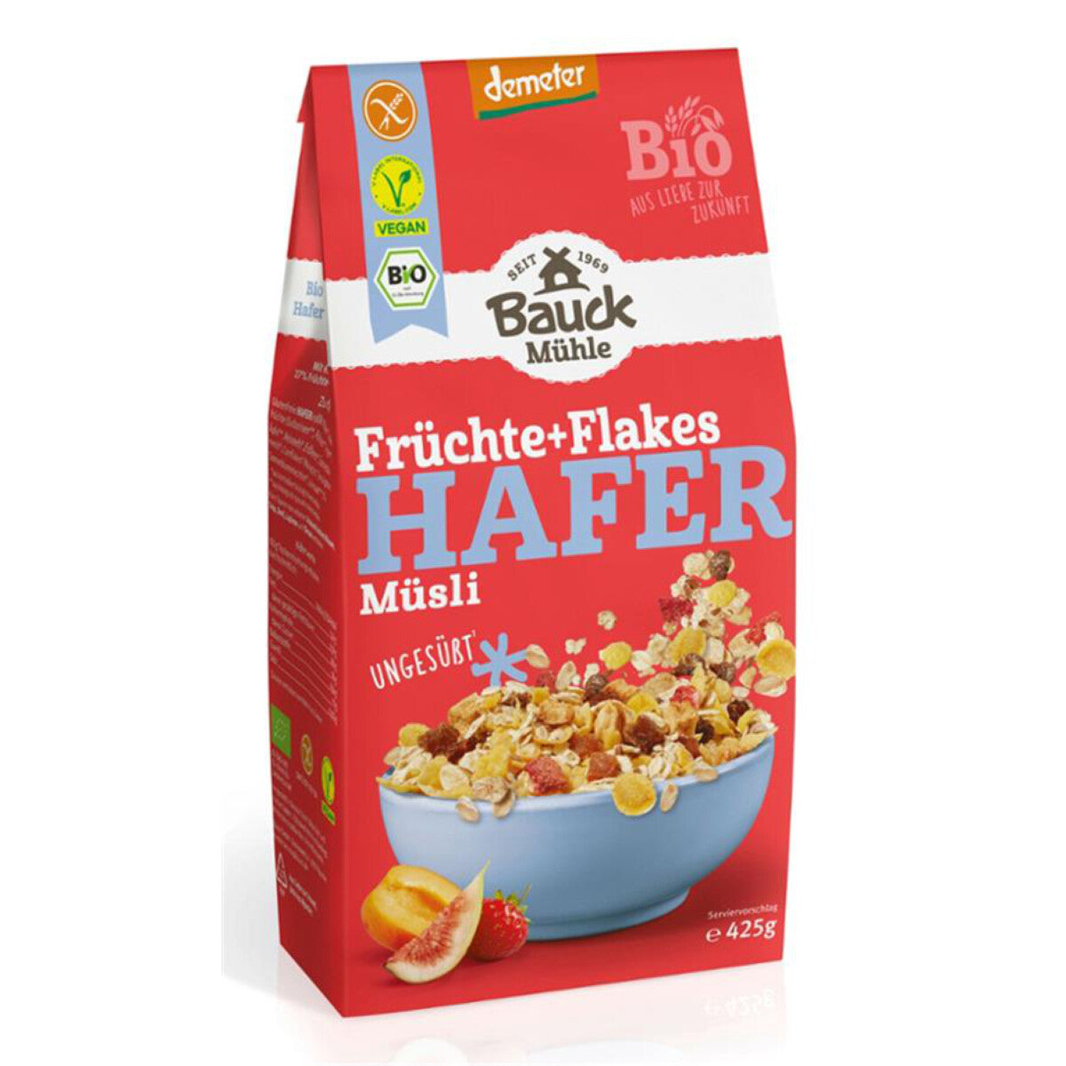 BAUCKHOF Hafer Müsli Früchte & Flakes - 425g