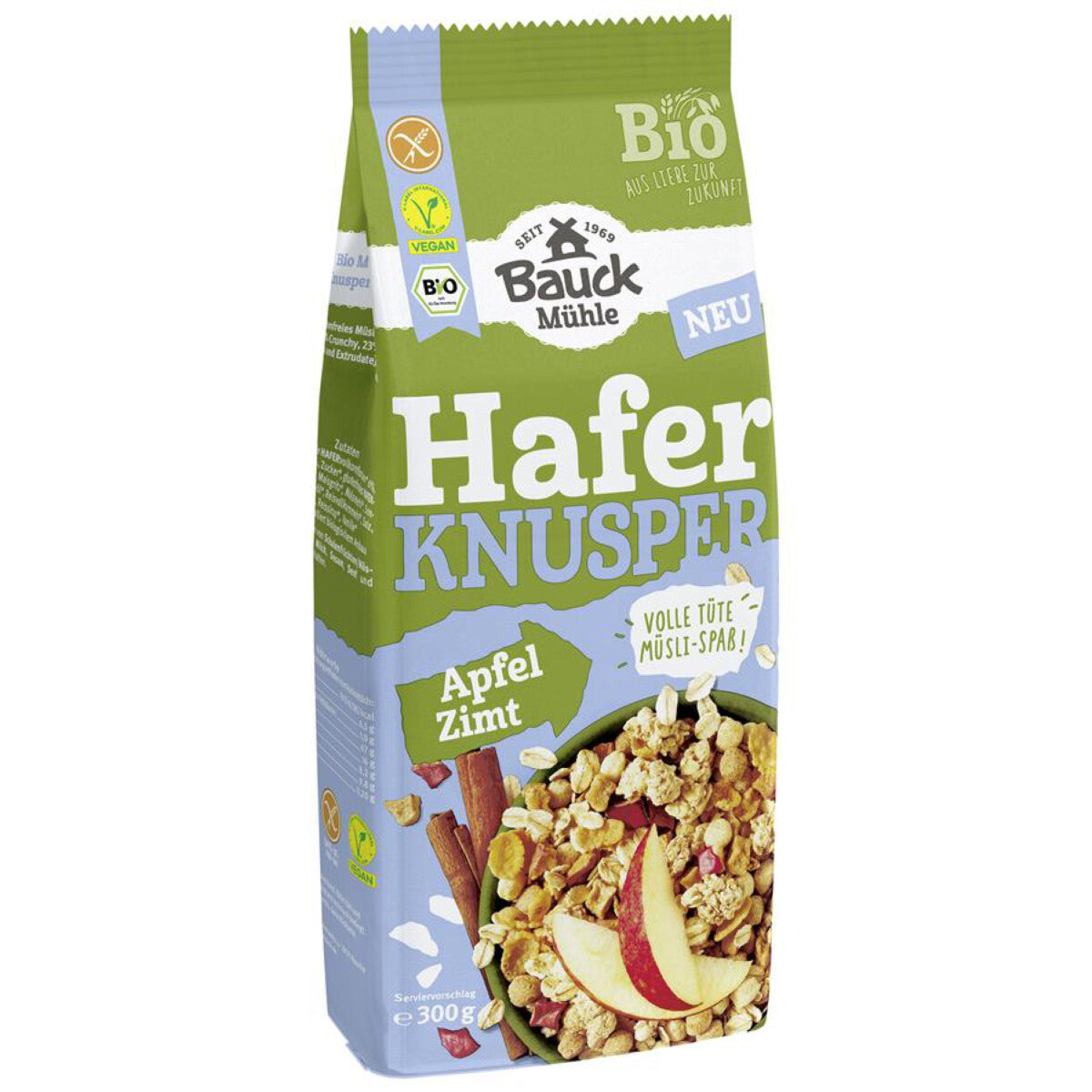 BAUCKHOF Hafer Knusper Müsli Apfel 
 - 300 g