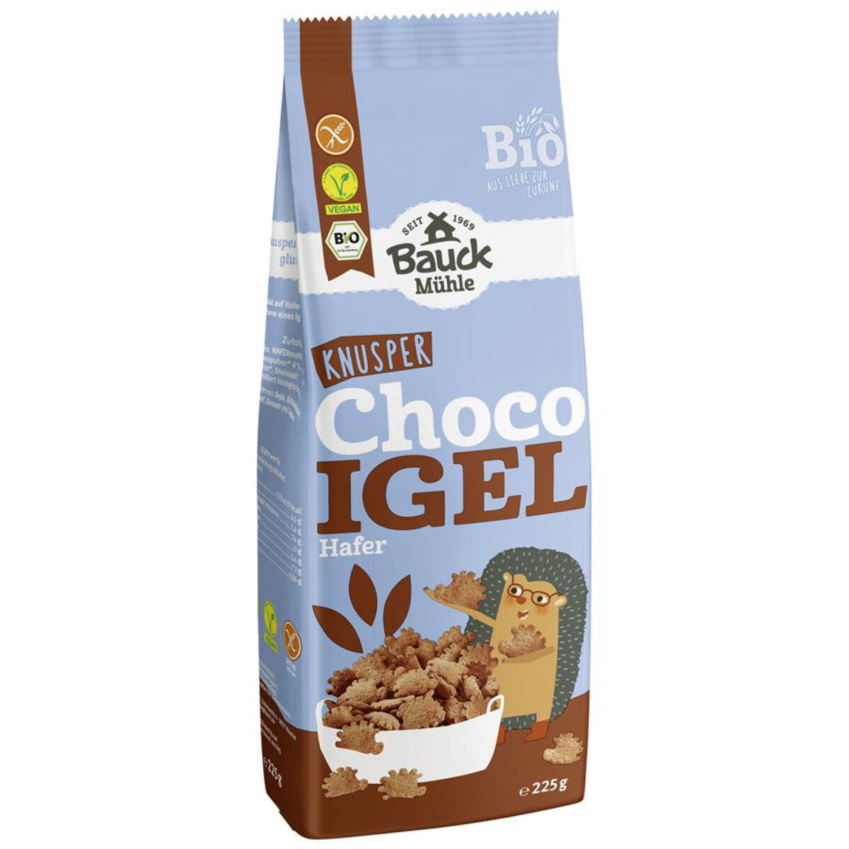 BAUKHOF Knusprige Schoko Hafer Igel - 225 g