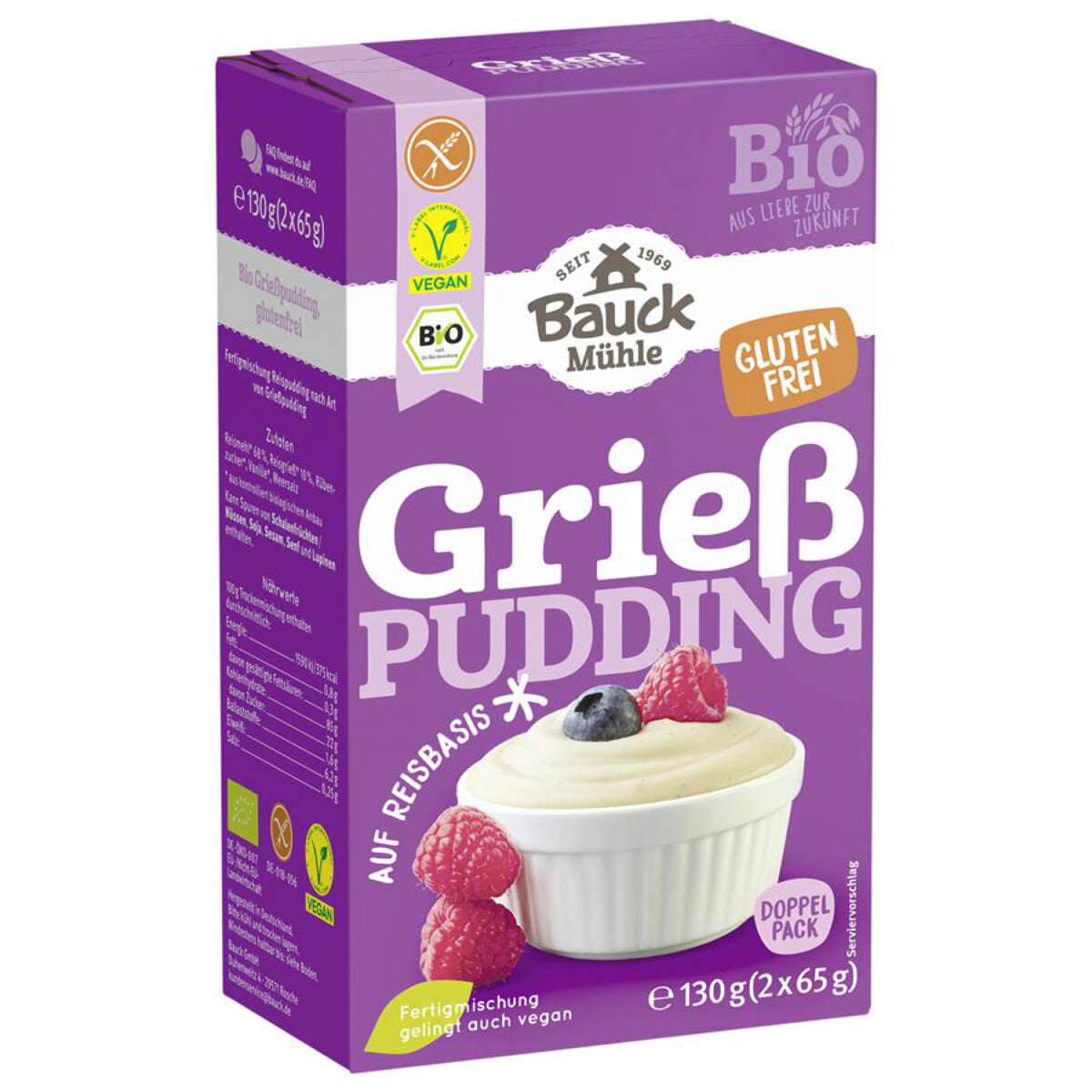 BAUCKHOF Grießpudding glutenfrei - 130 g