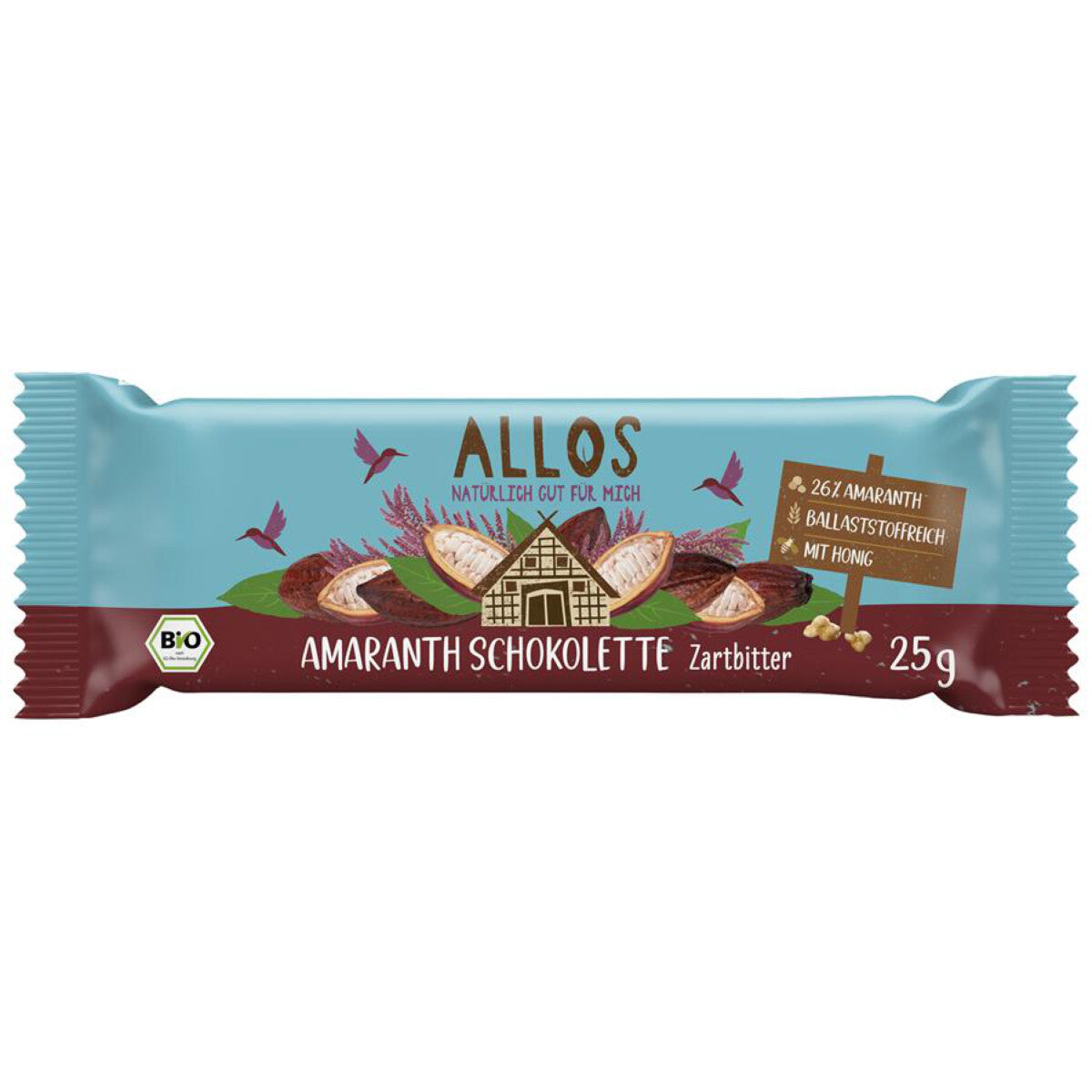 ALLOS Amaranth Schokolette-Zartbitter - 25 g