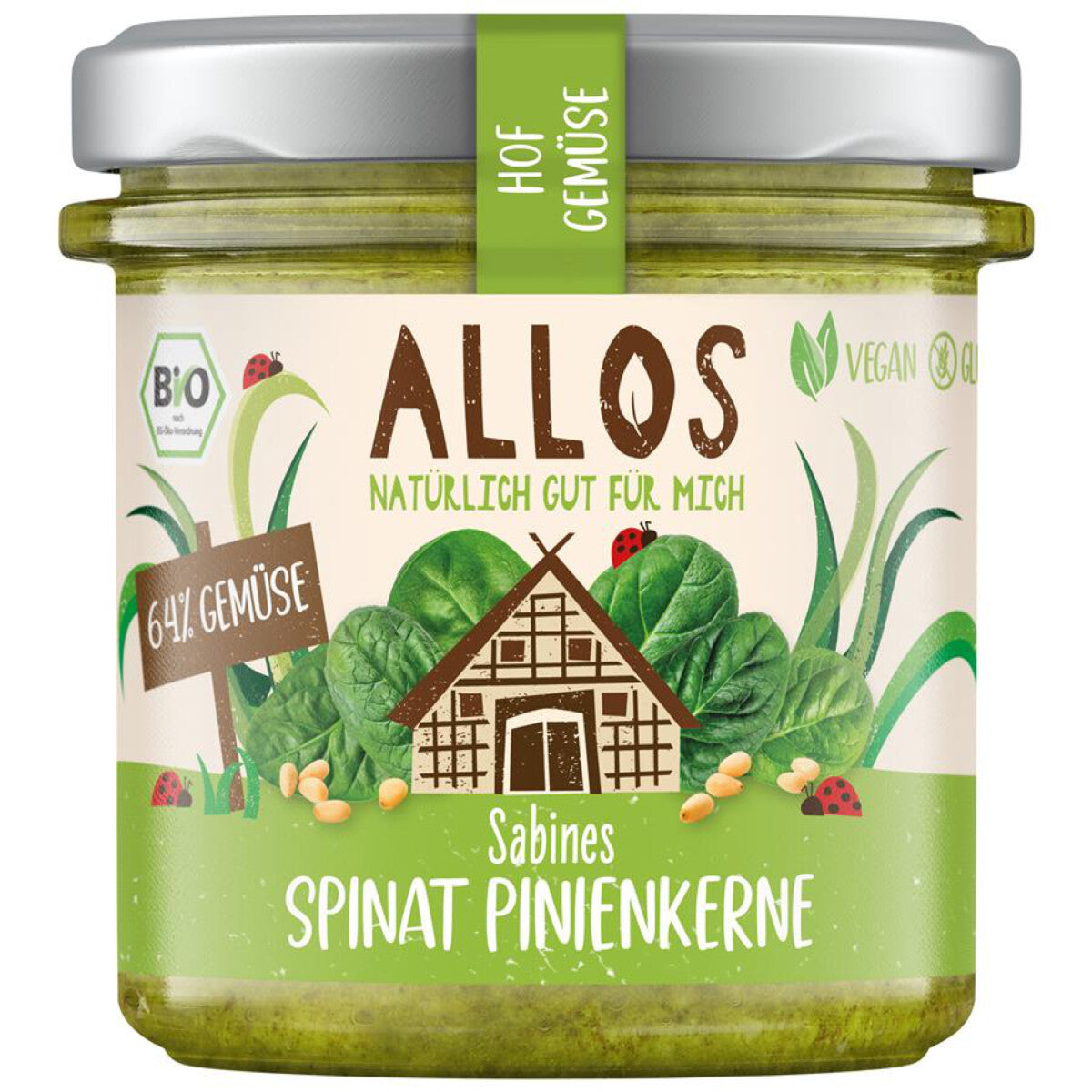 ALLOS Hof-Gemüse Sabines Spinat Pinienkerne - 135 g