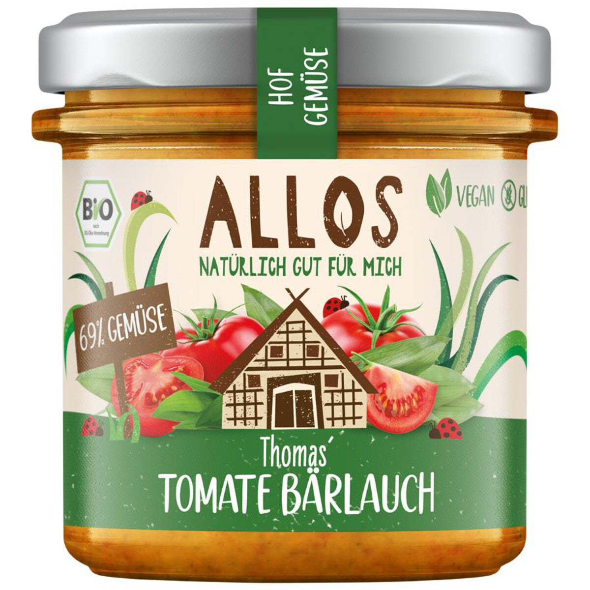 ALLOS Hof-Gemüse Thomas' Tomate Bärlauch - 135 g 