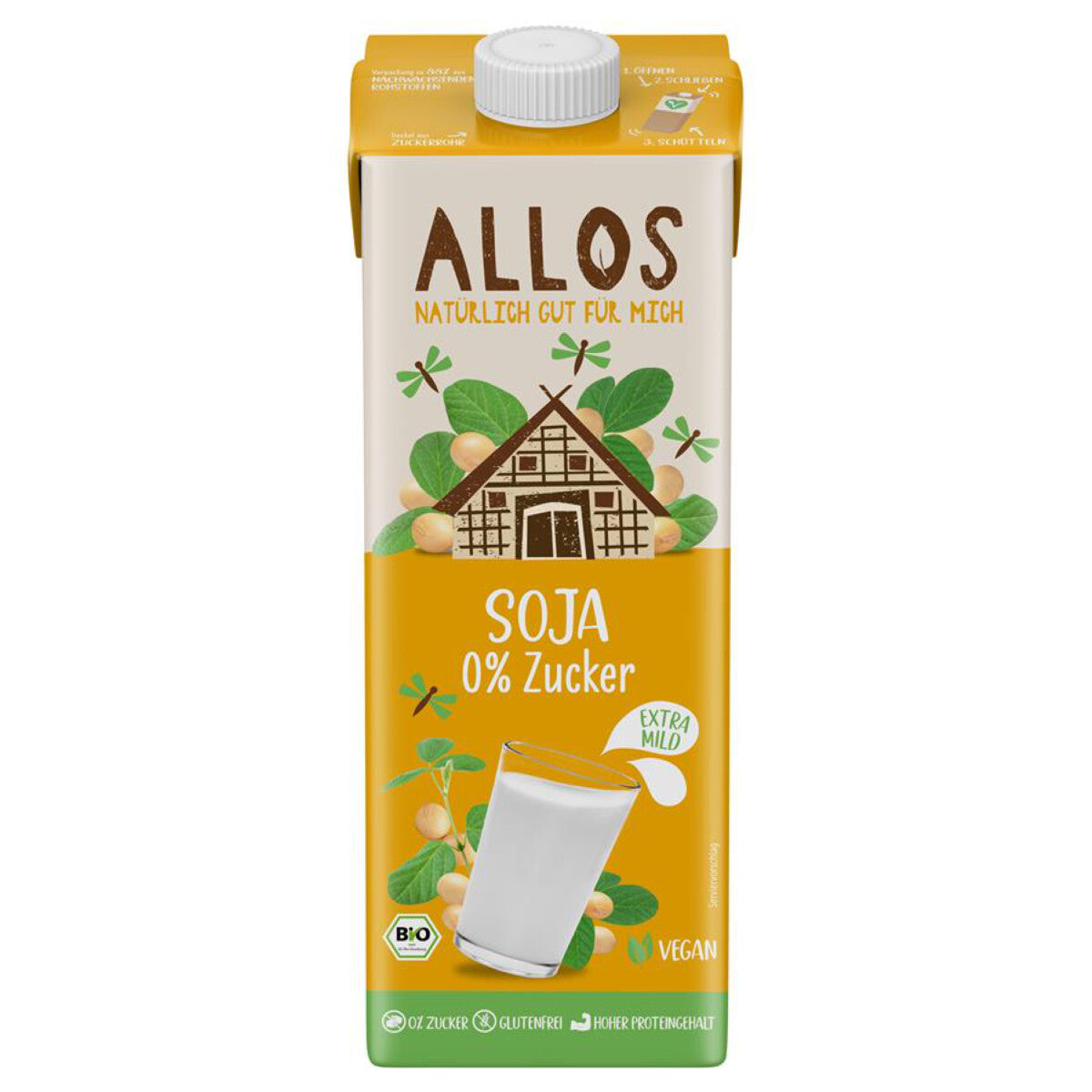 ALLOS Soja Drink naturell ungesüßt - 1 l