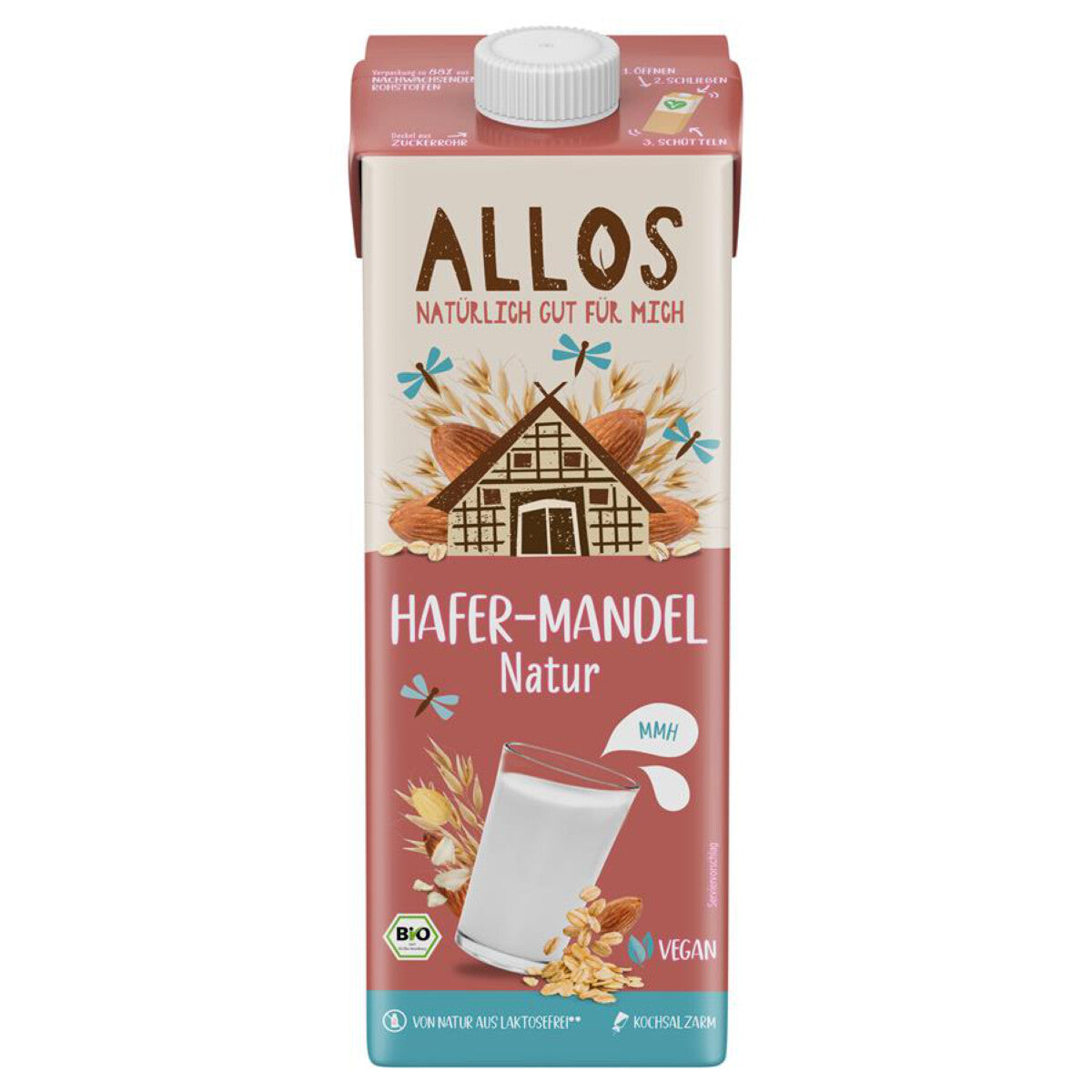 ALLOS Hafer-Mandel Drink ungesüßt - 1 l