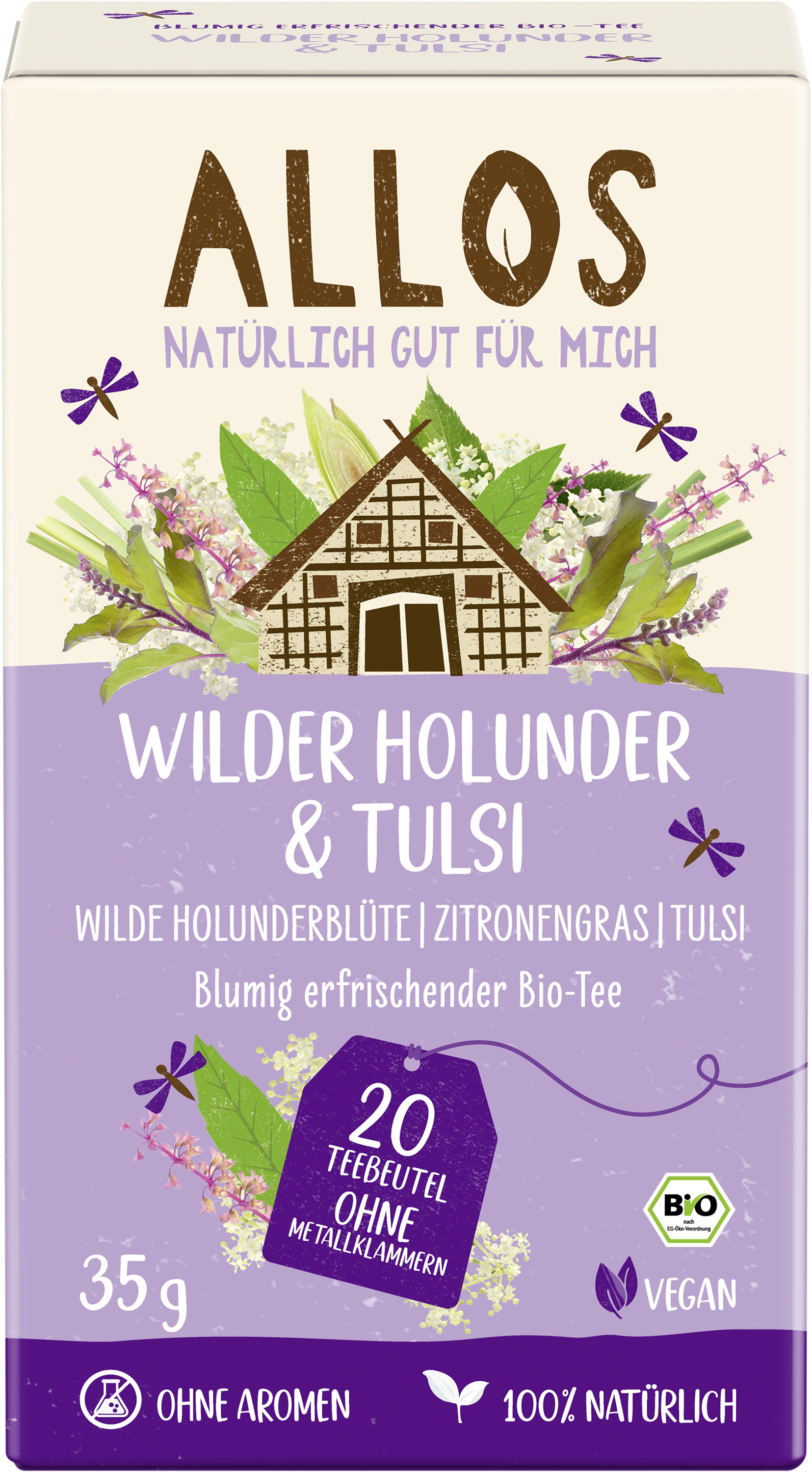 ALLOS Wilder Holunder und Tulsi Tee - 35 g 