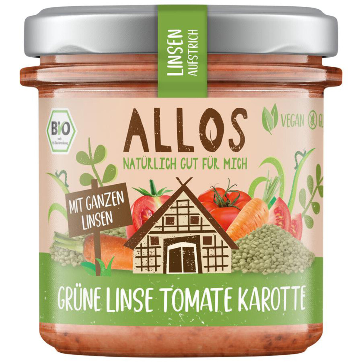 ALLOS Grüne Linse Tomate Karotte - 140 g