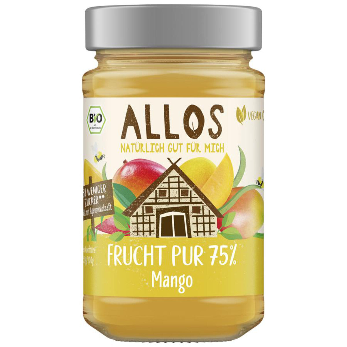 ALLOS Fruchtaufstrich 75% Mango - 250 g