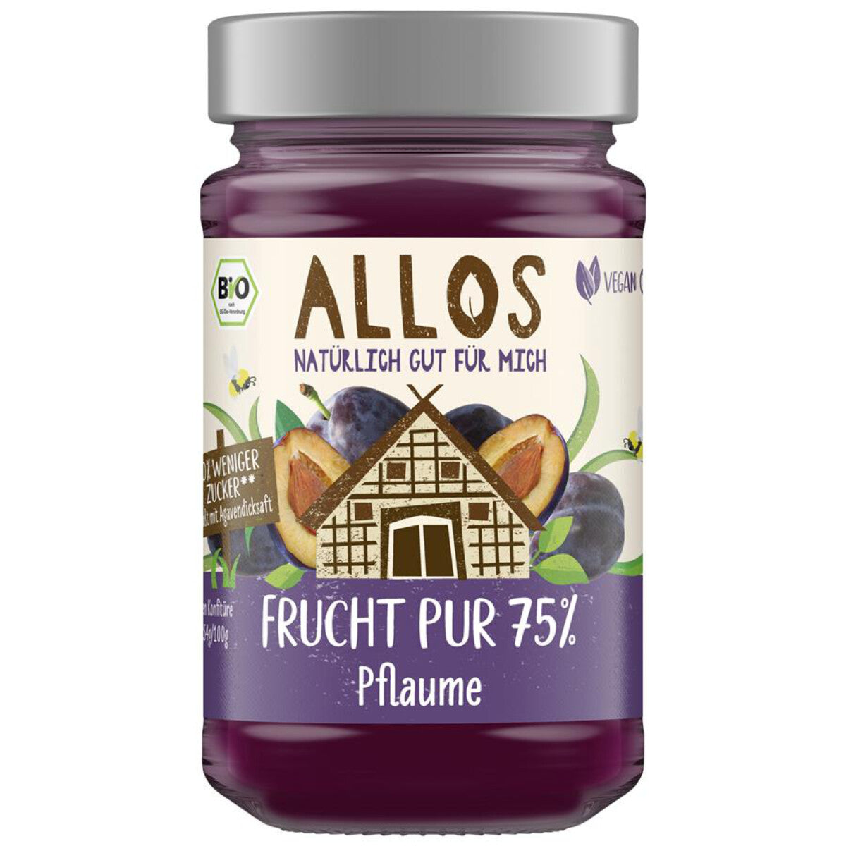 ALLOS Fruchtaufstrich 75% Pflaume -  250 g