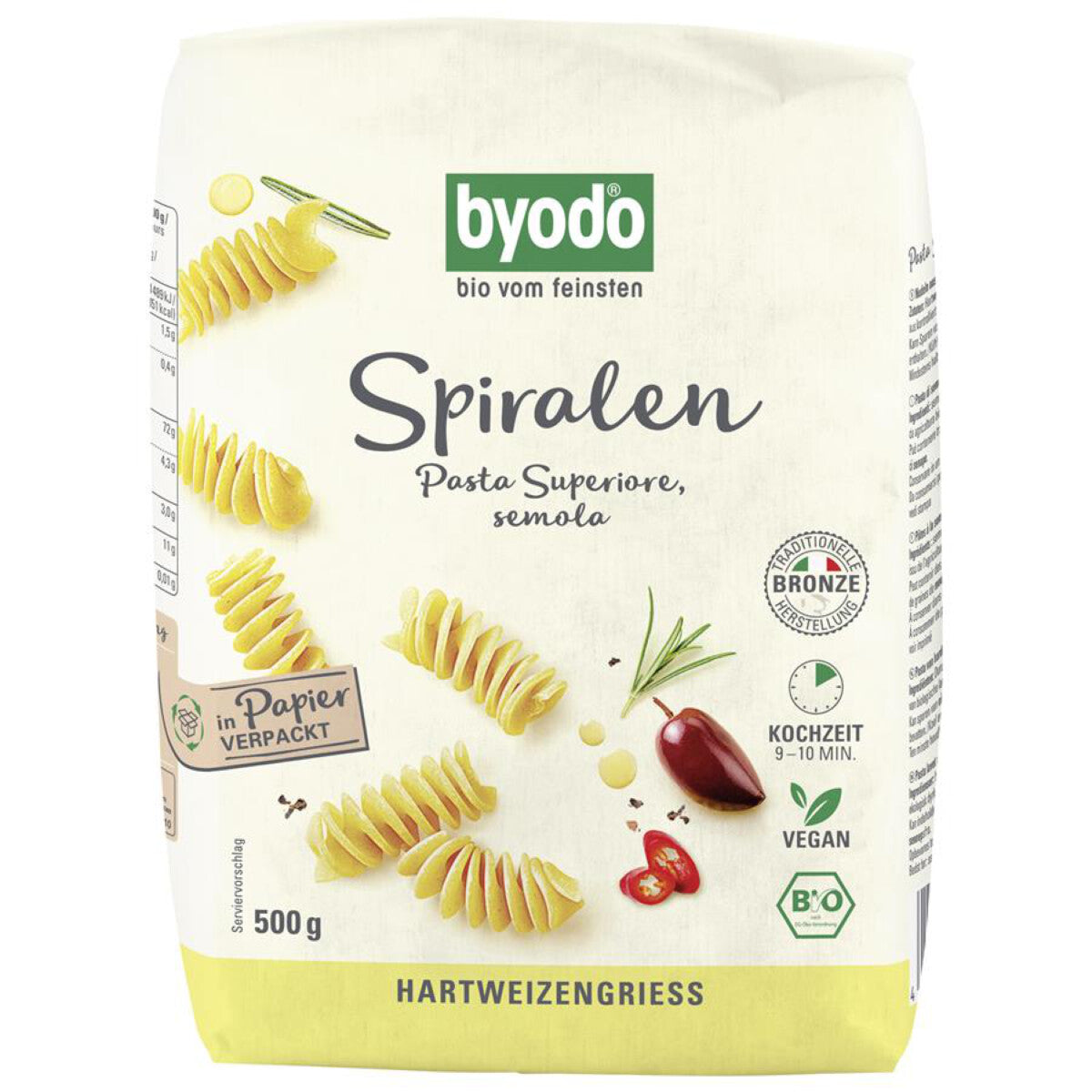 BYODO Spiralen semola - 500 g