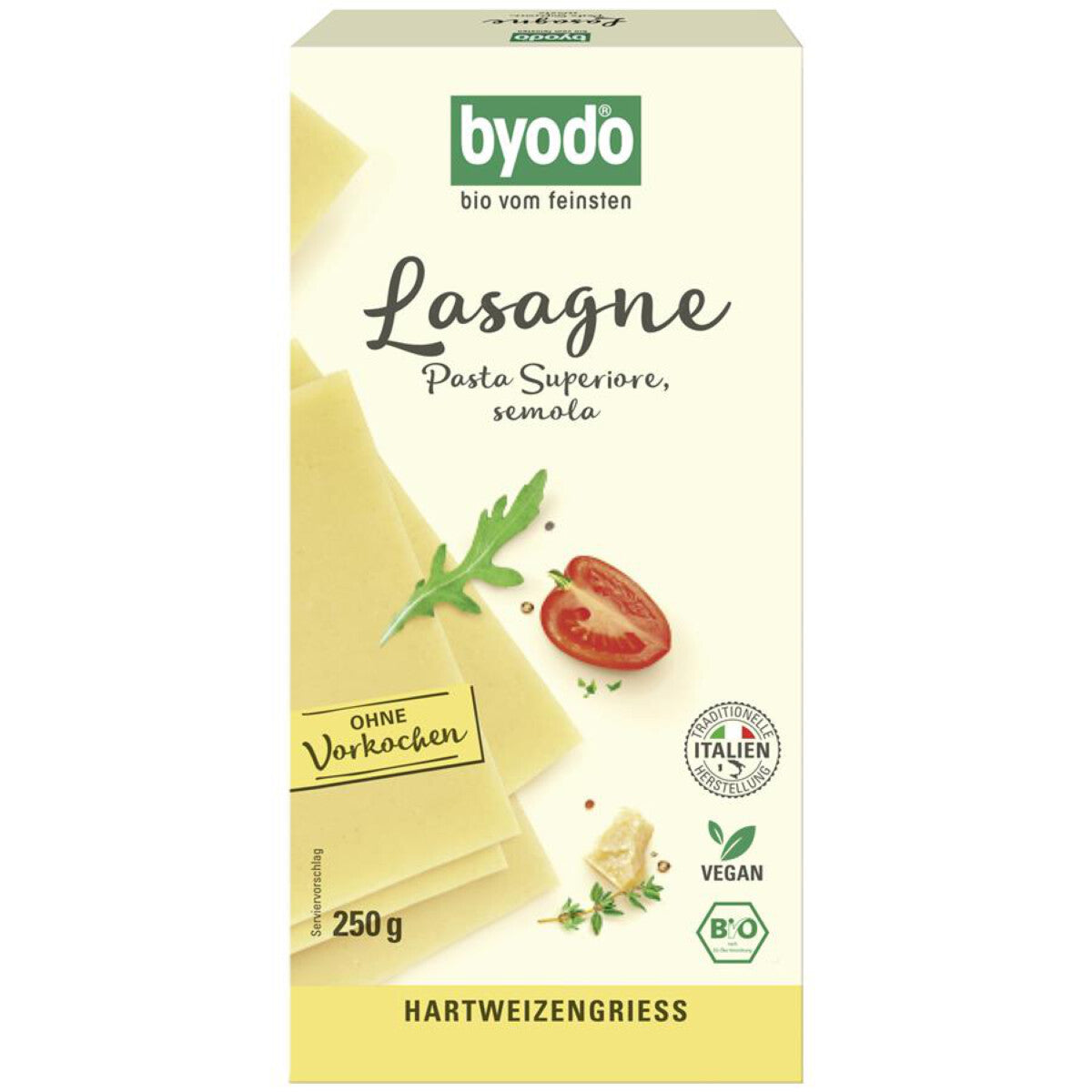 BYODO Lasagneplatten semola - 250 g