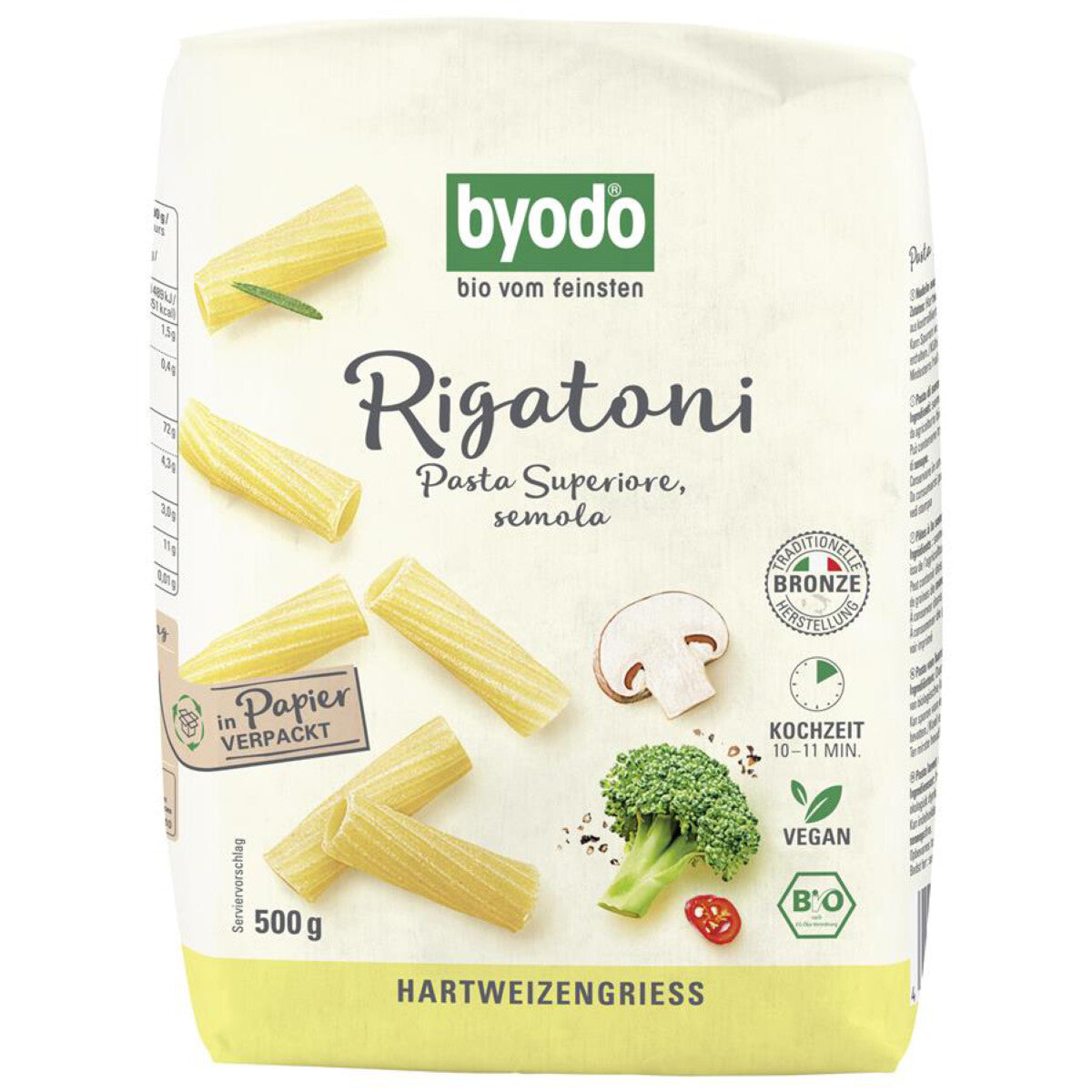 BYODO Rigatoni semola - 500 g