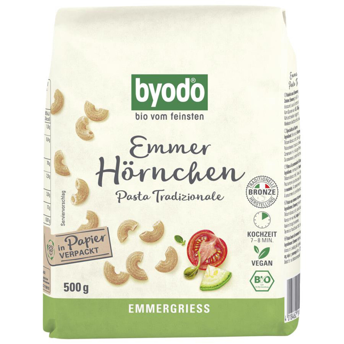 BYODO Emmer Hörnchen semola - 500 g