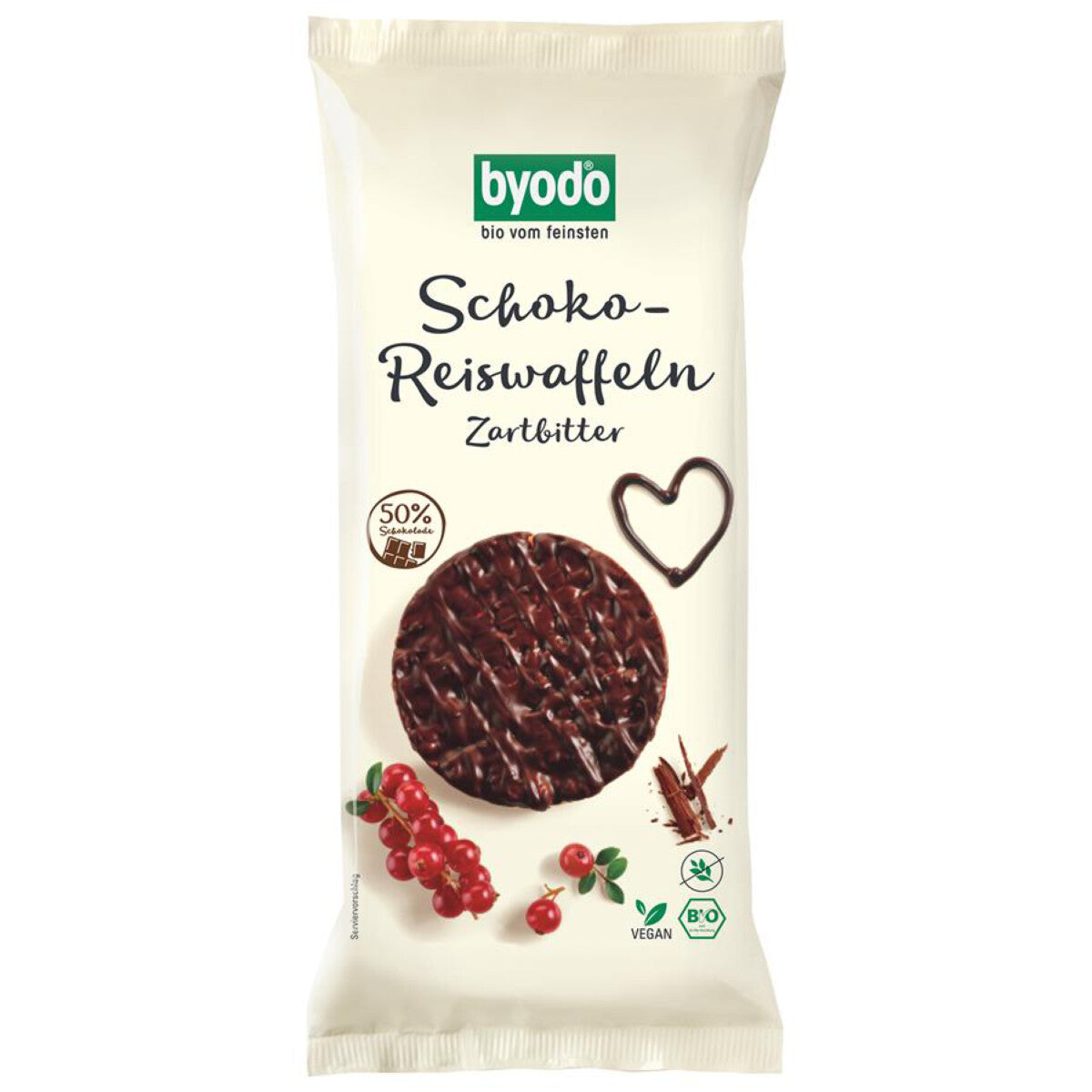 BYODO Schoko Reiswaffeln-Zartbitter - 65 g