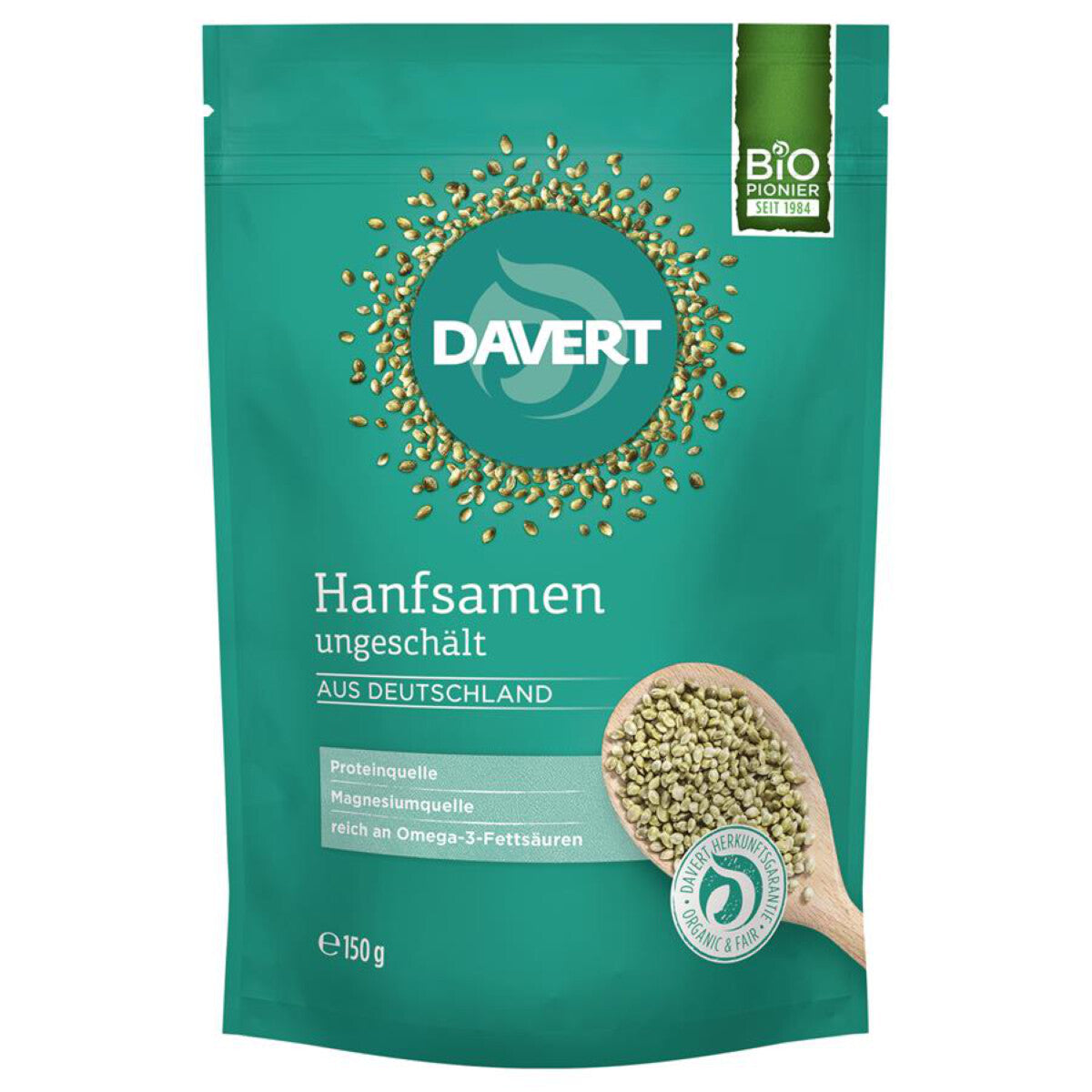 DAVERT Hanfsamen ungeschält - 150 g