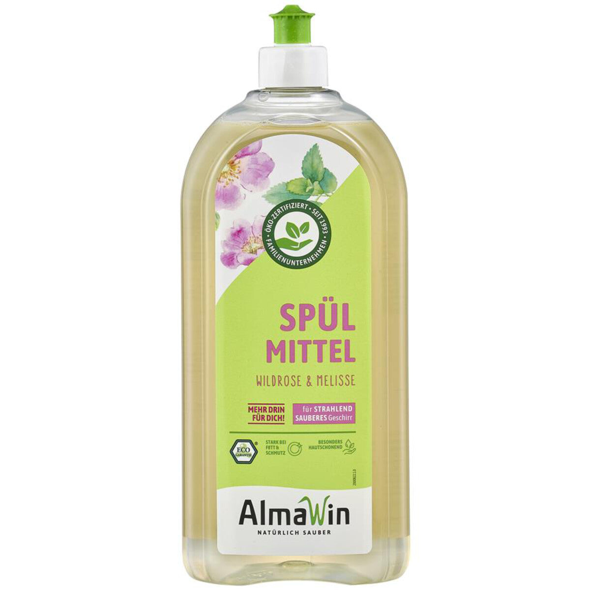 ALMAWIN Spülmittel Wildrose Melisse - 1 l